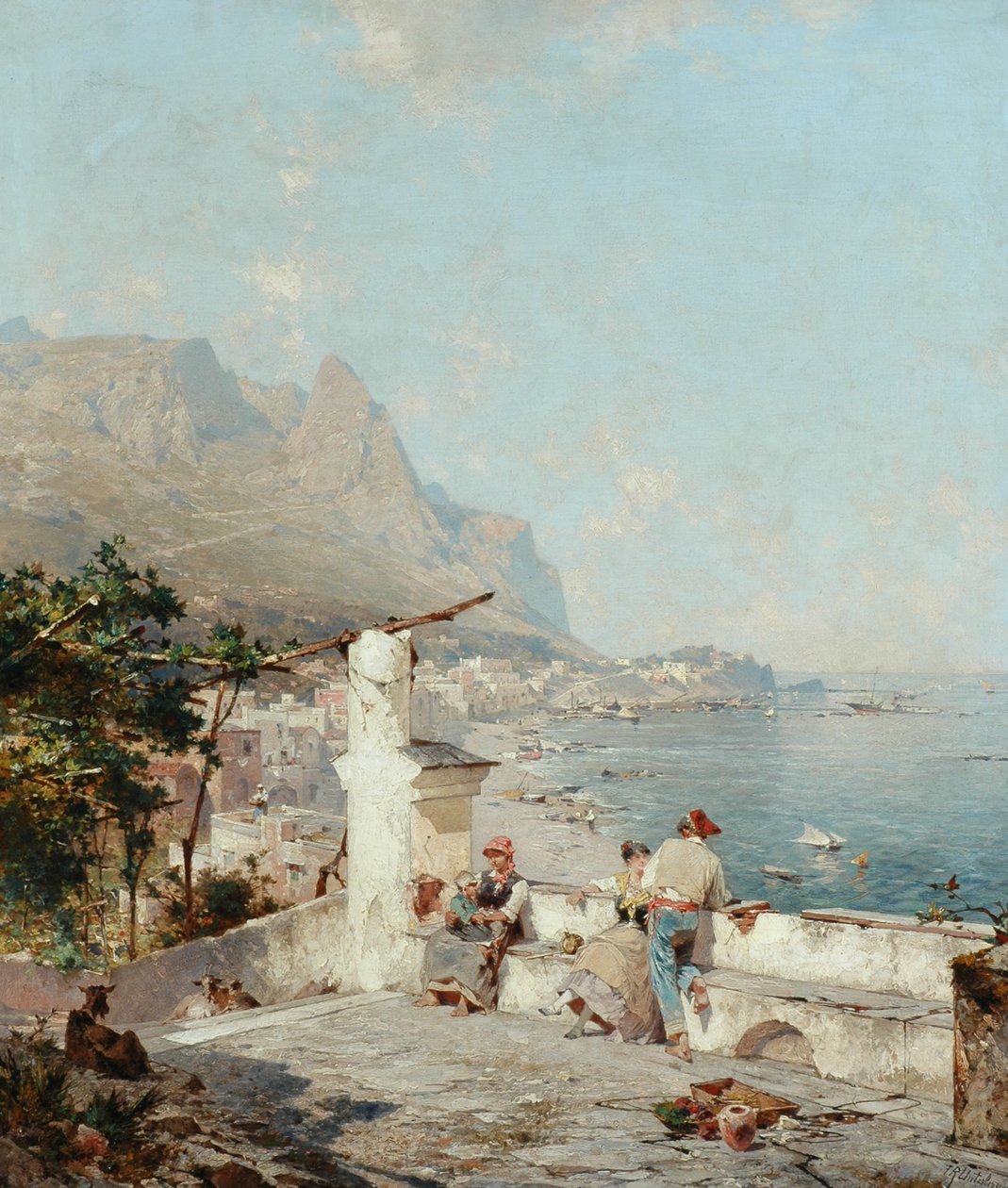 Capri, Golfo di Napoli da Franz Richard Unterberger