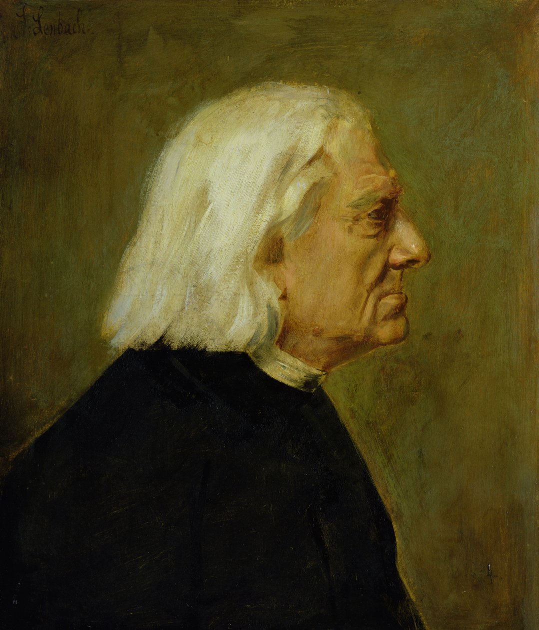 Il compositore Franz Liszt (1811-86), 1884 da Franz Seraph von Lenbach