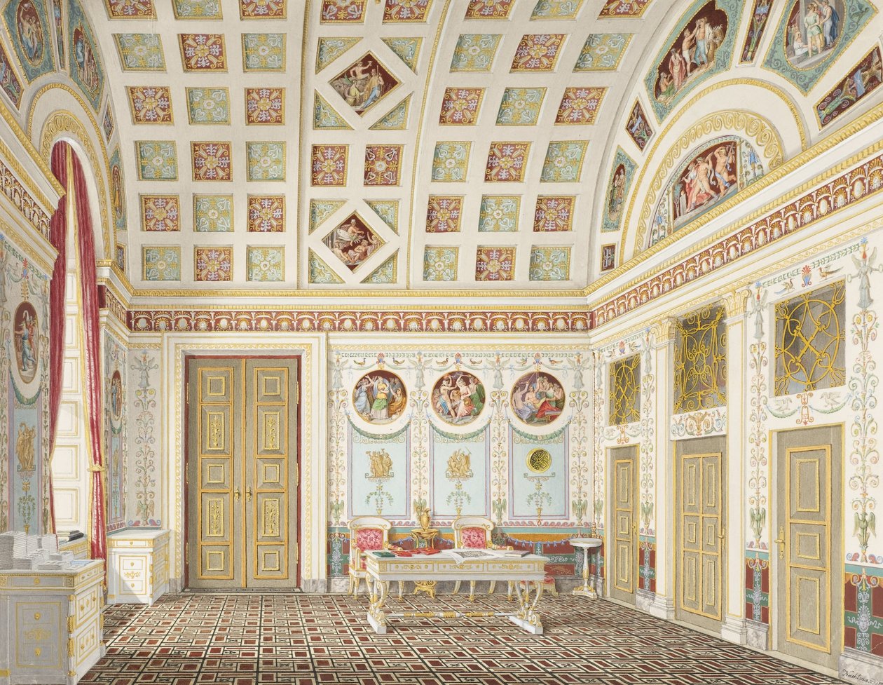 La stanza da toeletta di re Ludovico I al Palazzo della Residenza di Monaco da Franz Xavier Nachtmann