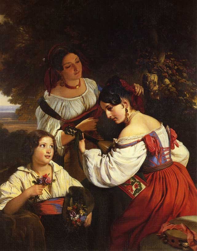 Scena di genere italiana da Franz Xaver Winterhalter