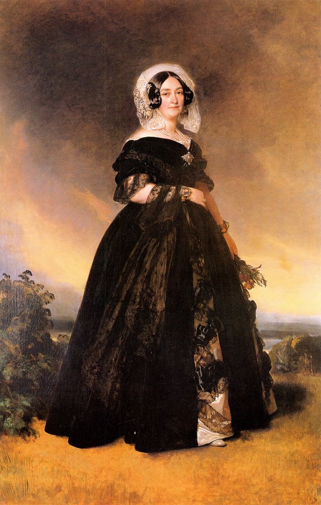 Ritratto di Victoire di Sassonia-Coburgo-Saalfeld da Franz Xaver Winterhalter