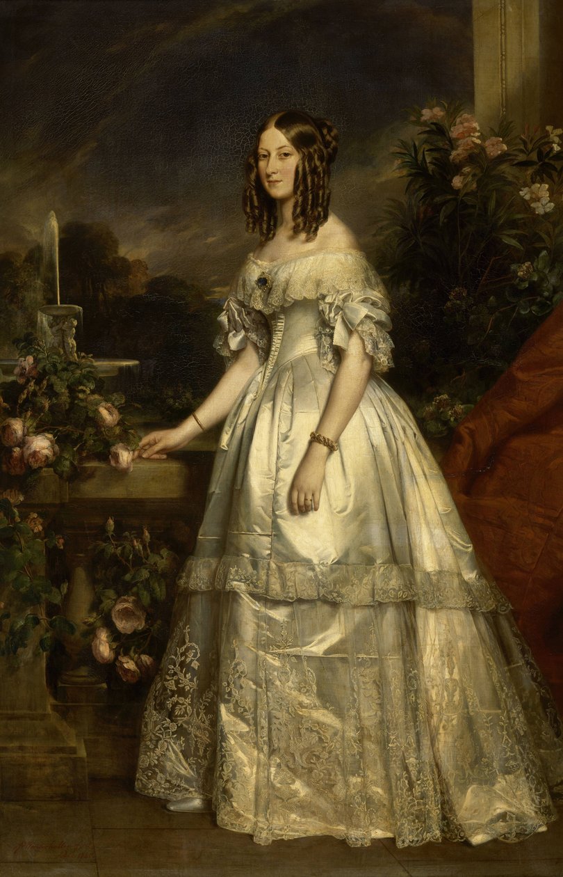 Ritratto della Principessa Vittoria di Sassonia-Coburgo e Gotha da Franz Xaver Winterhalter