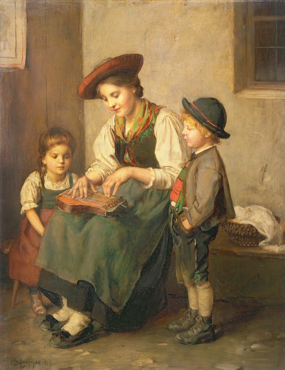 Il Suonatore di Cetra da Franz Defregger