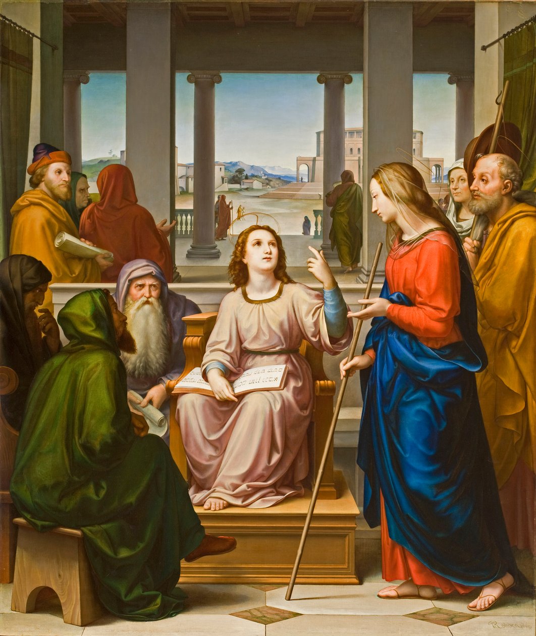 Cristo disputa con i dottori nel tempio da Franz von Rohden
