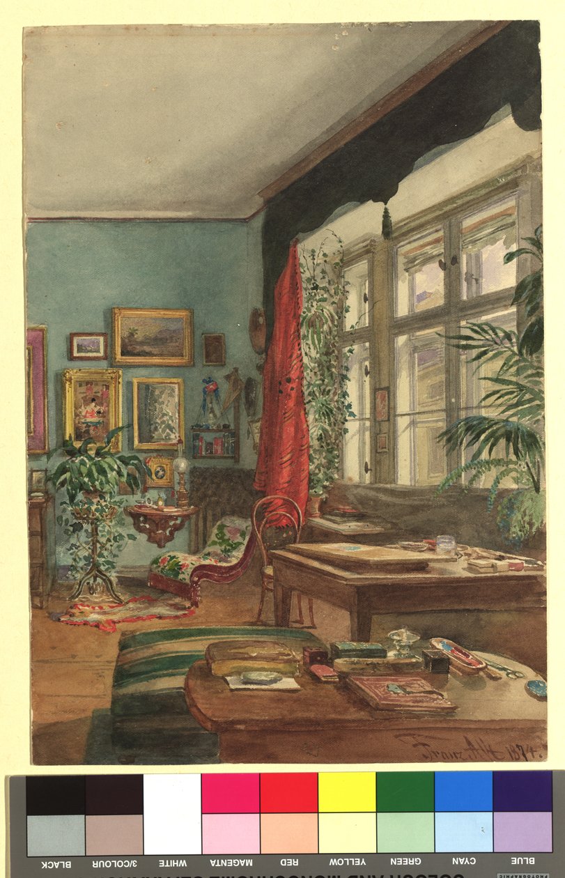 Atelier del pittore Franz Alt in Skodagasse 11 da Franz Alt