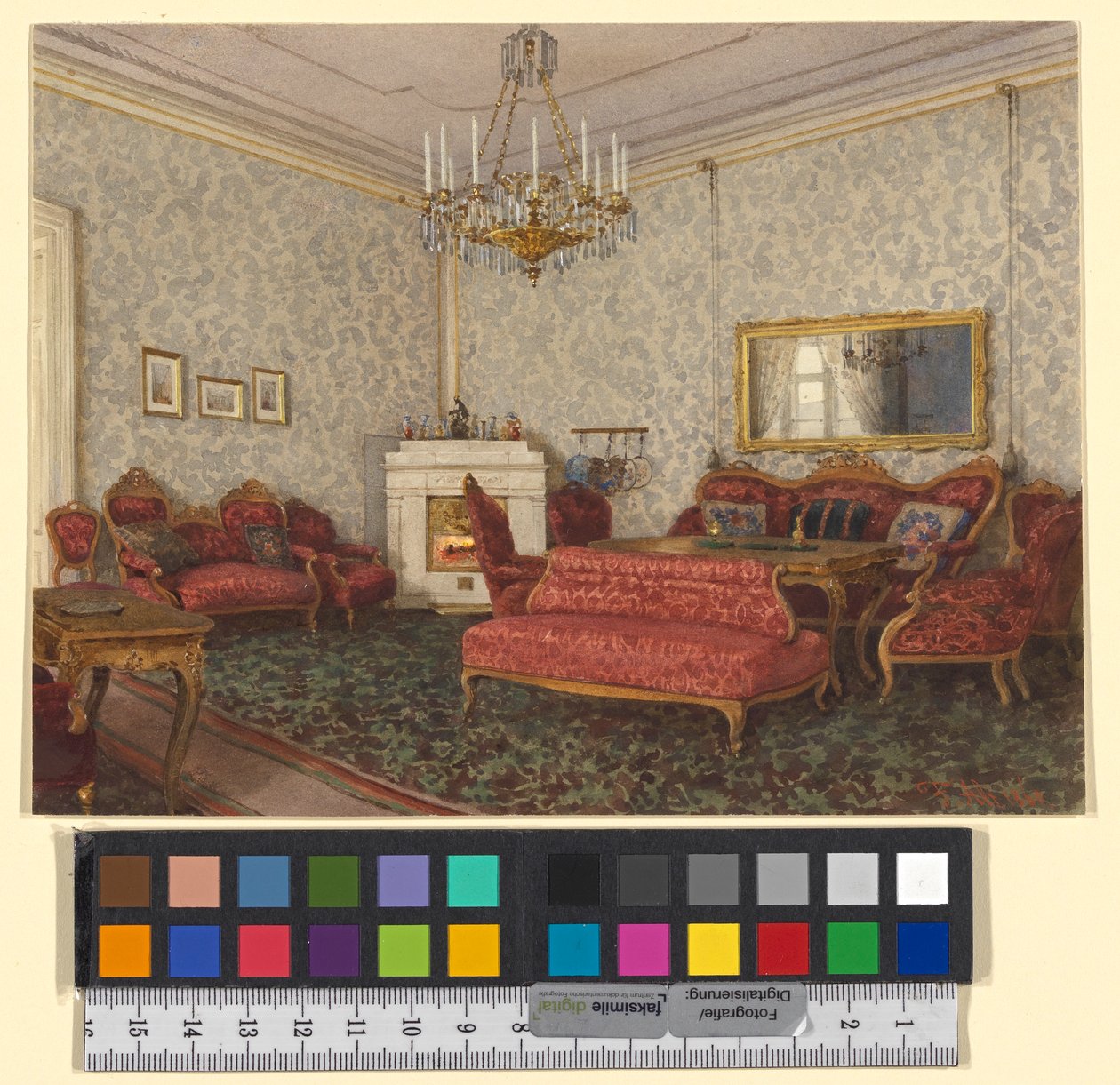 Salone in stile secondo rococò da Franz Alt
