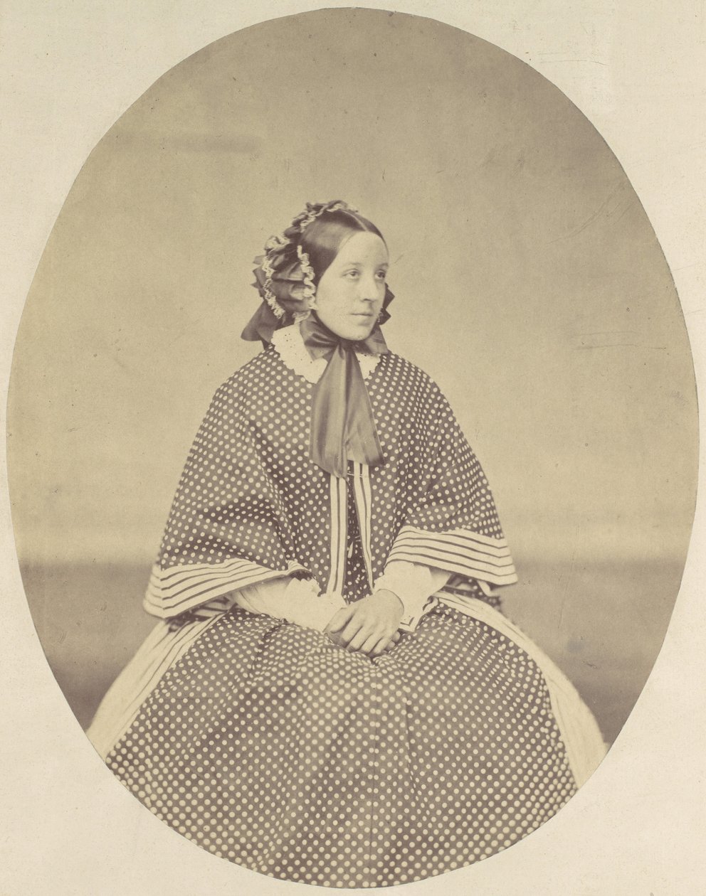 [Giovane donna in abito a pois], 1850-60 da Franz Antoine