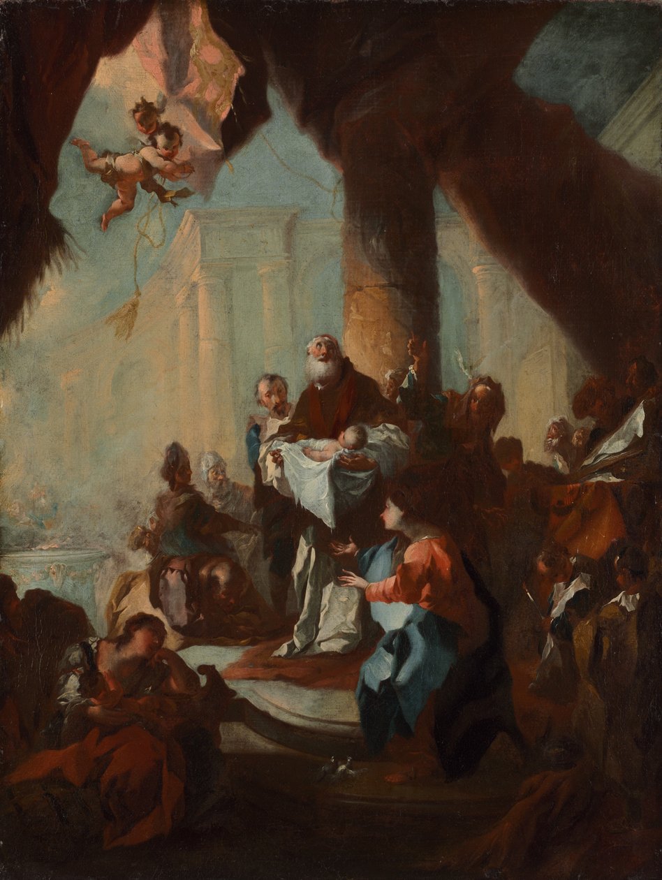Studio per "La Presentazione di Cristo al Tempio" (per San Ulrico, Vienna), c.1750 da Franz Anton Maulbertsch