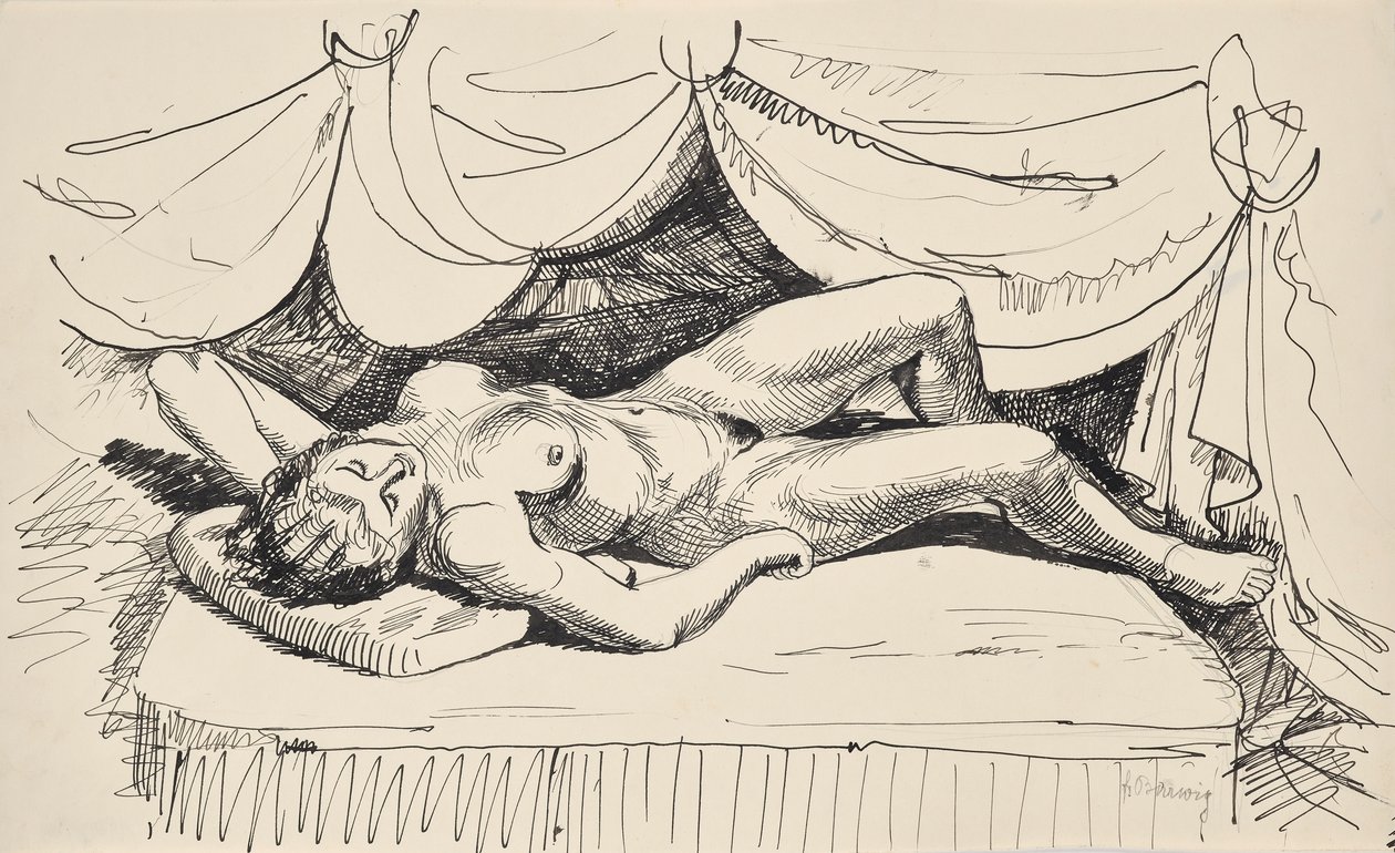 Nudo di donna sdraiata da Franz Barwig d. Ä.