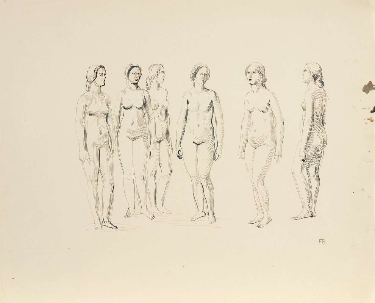 Sei nudi femminili da Franz Barwig d. Ä.