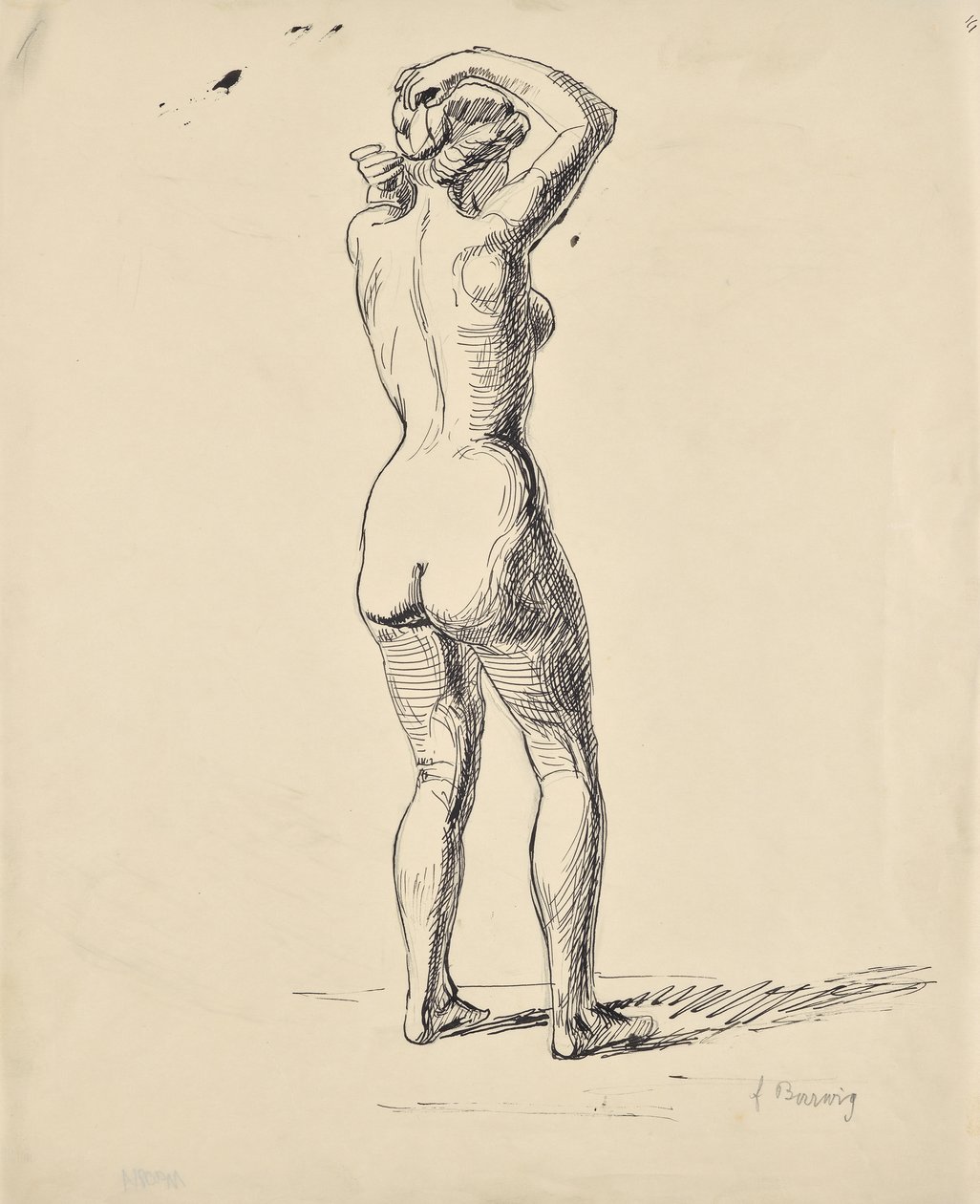 Schizzo di una bagnante da Franz Barwig d. Ä.
