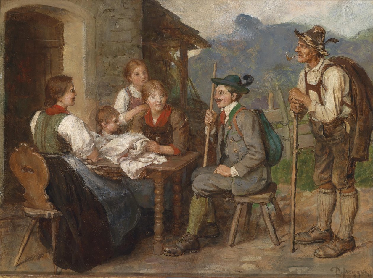 Salone tirolese da Franz Defregger