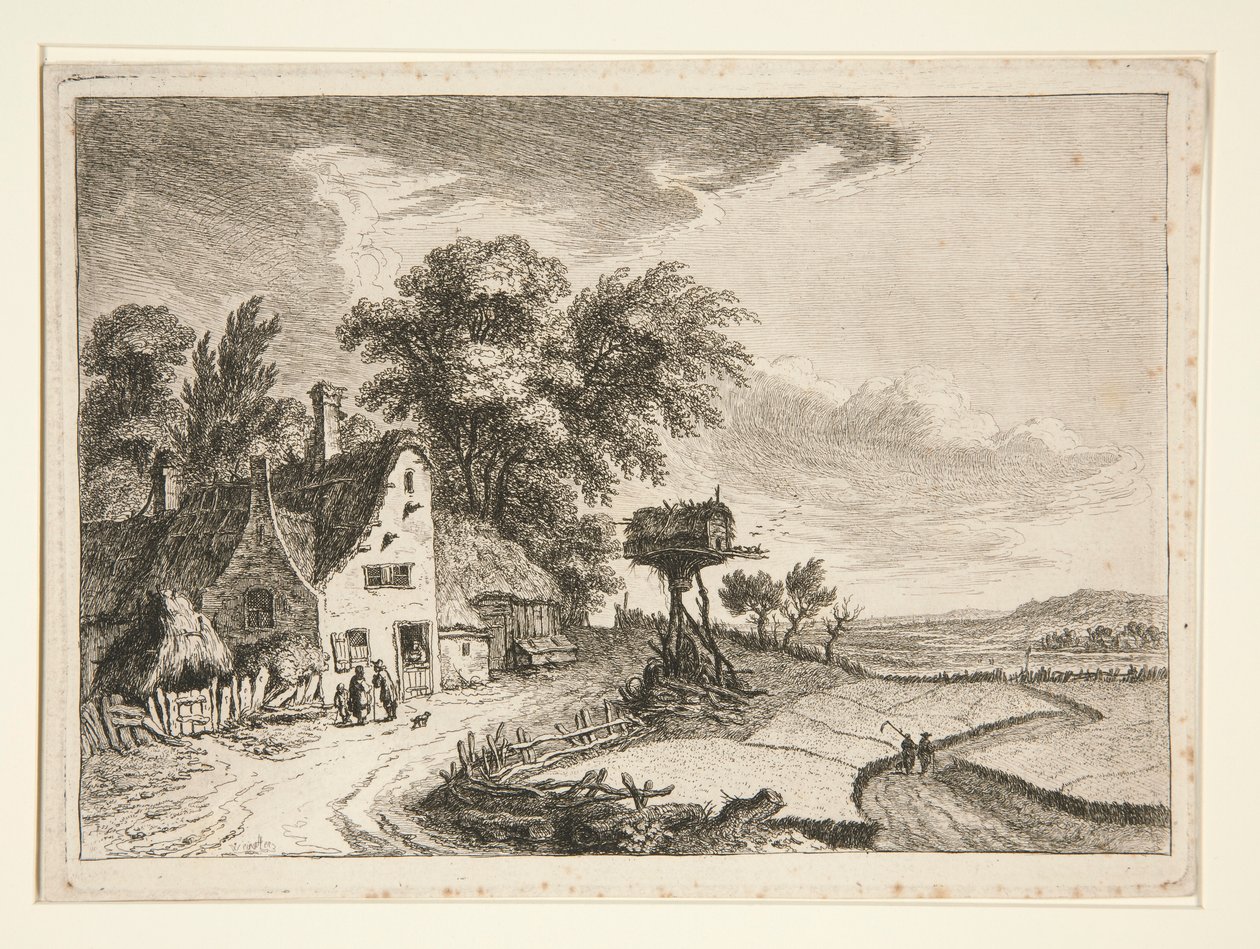 Paesaggio con fattoria da Franz Edmund Weirotter