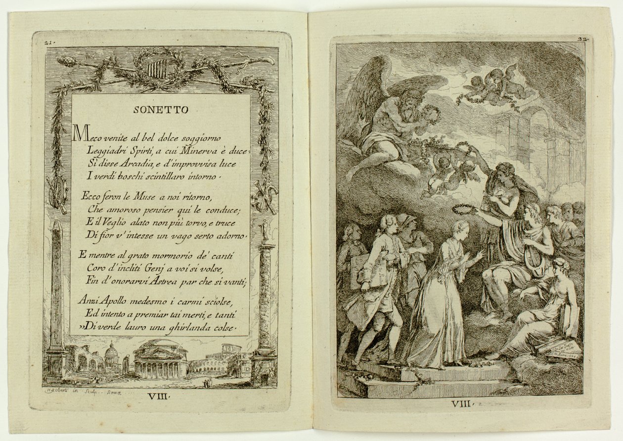 Tavola 8, da Nella Venuta da Franz Edmund Weirotter
