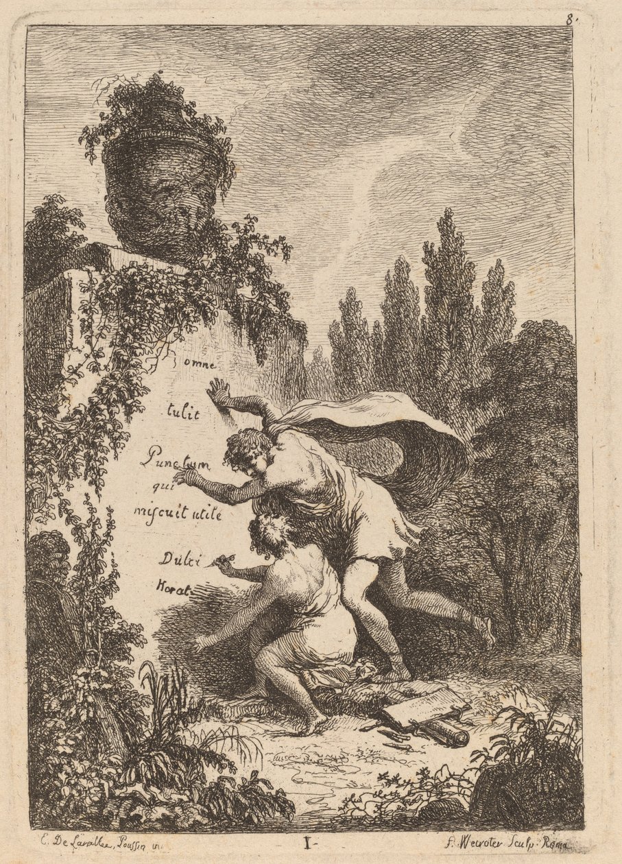 Nella Venuta a Roma: pl. 1 da Franz Edmund Weirotter after Étienne de Lavallée Poussin