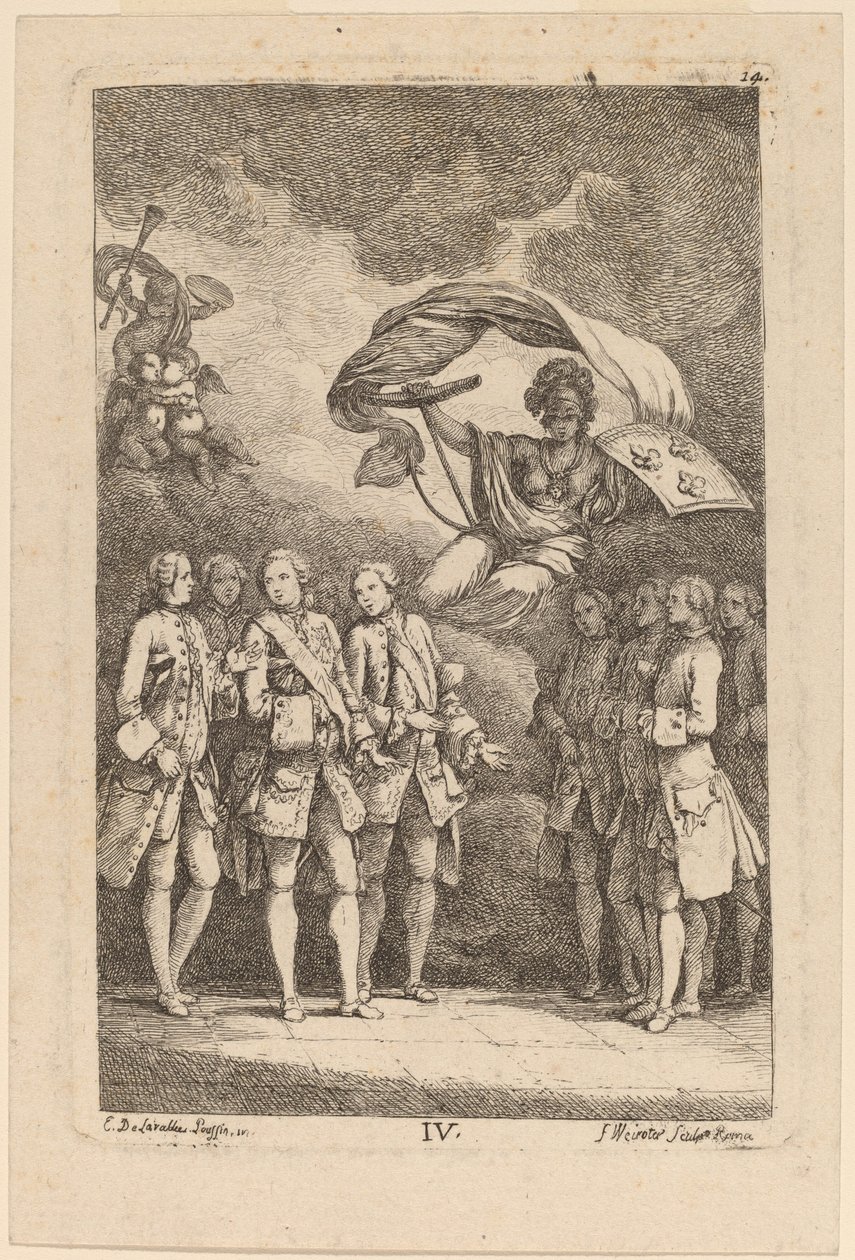 Nella Venuta a Roma: tav. 4 da Franz Edmund Weirotter after Étienne de Lavallée Poussin