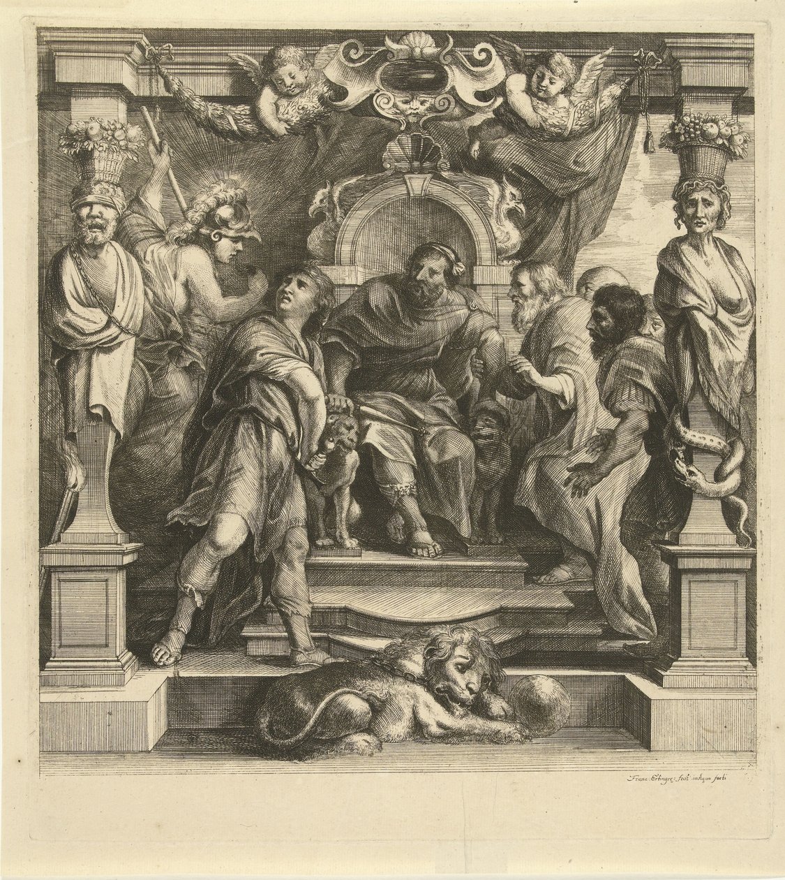 Contesa di Achille con Agamennone da Franz Ertinger