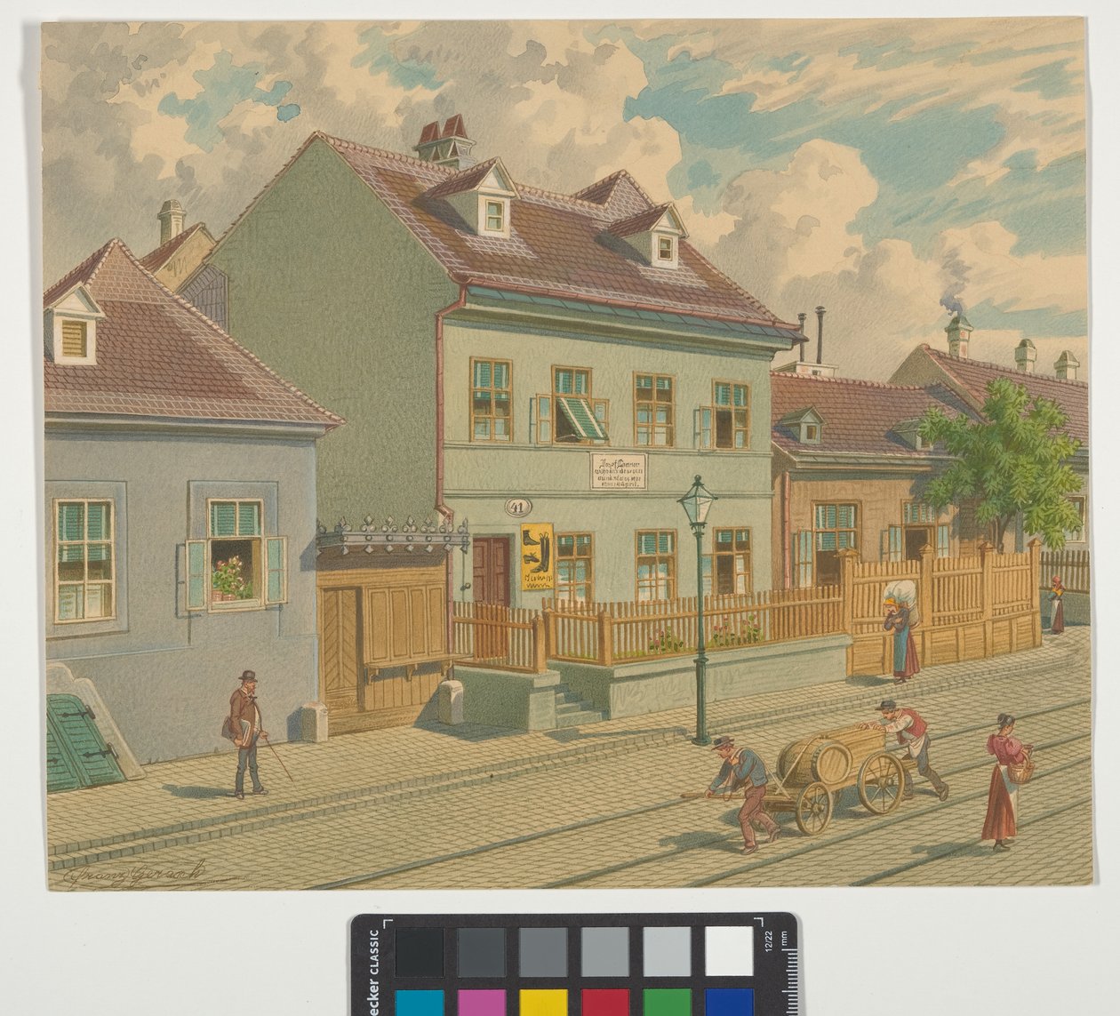 19° distretto, Gymnasiumstraße 87 - casa e luogo di morte di Josef Lanner da Franz Gerasch