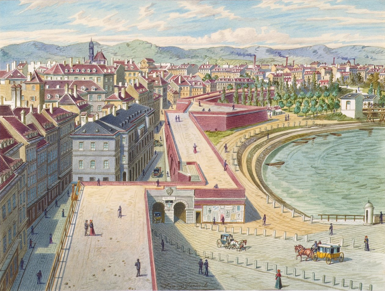 La porta di Rotenturm a Vienna da Franz Gerasch
