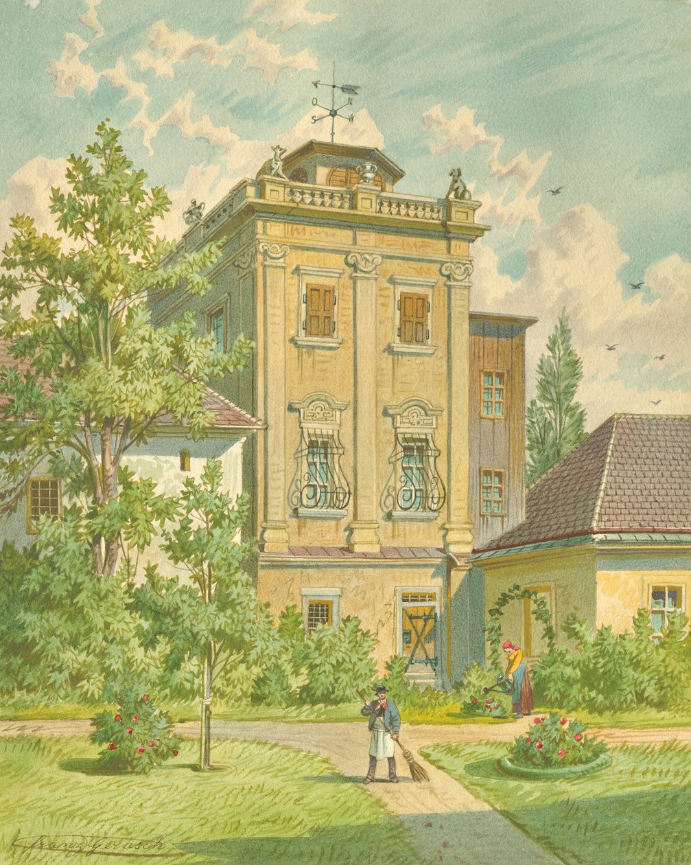 La vecchia torre dei cani nel 5° distretto di Vienna da Franz Gerasch
