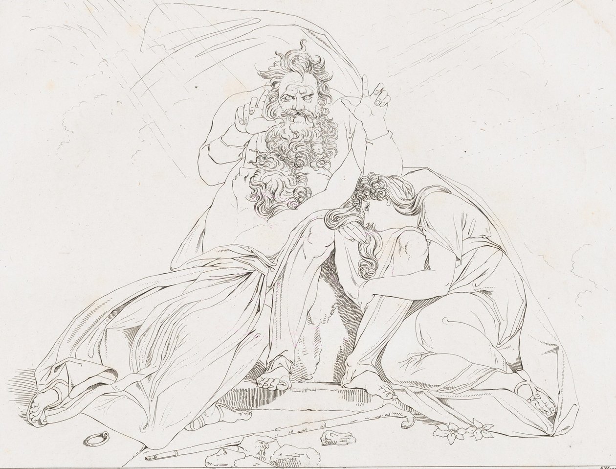 La morte di Edipo, 1806 da Franz Hegi