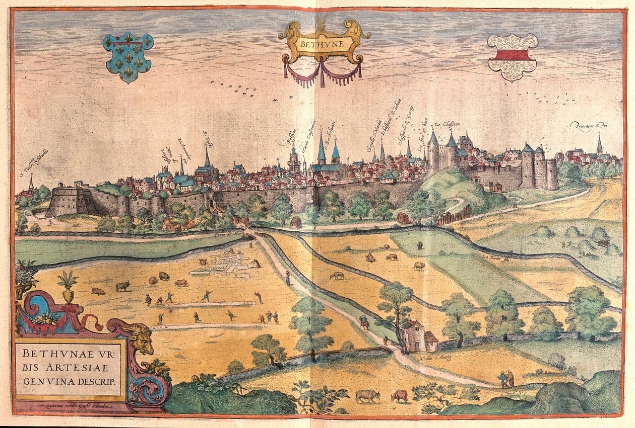 Bethune nel Pas de Calais, Francia da Franz Hogenberg