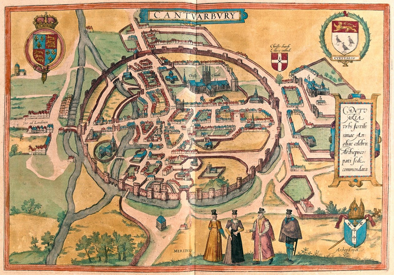 Canterbury, Inghilterra da Franz Hogenberg