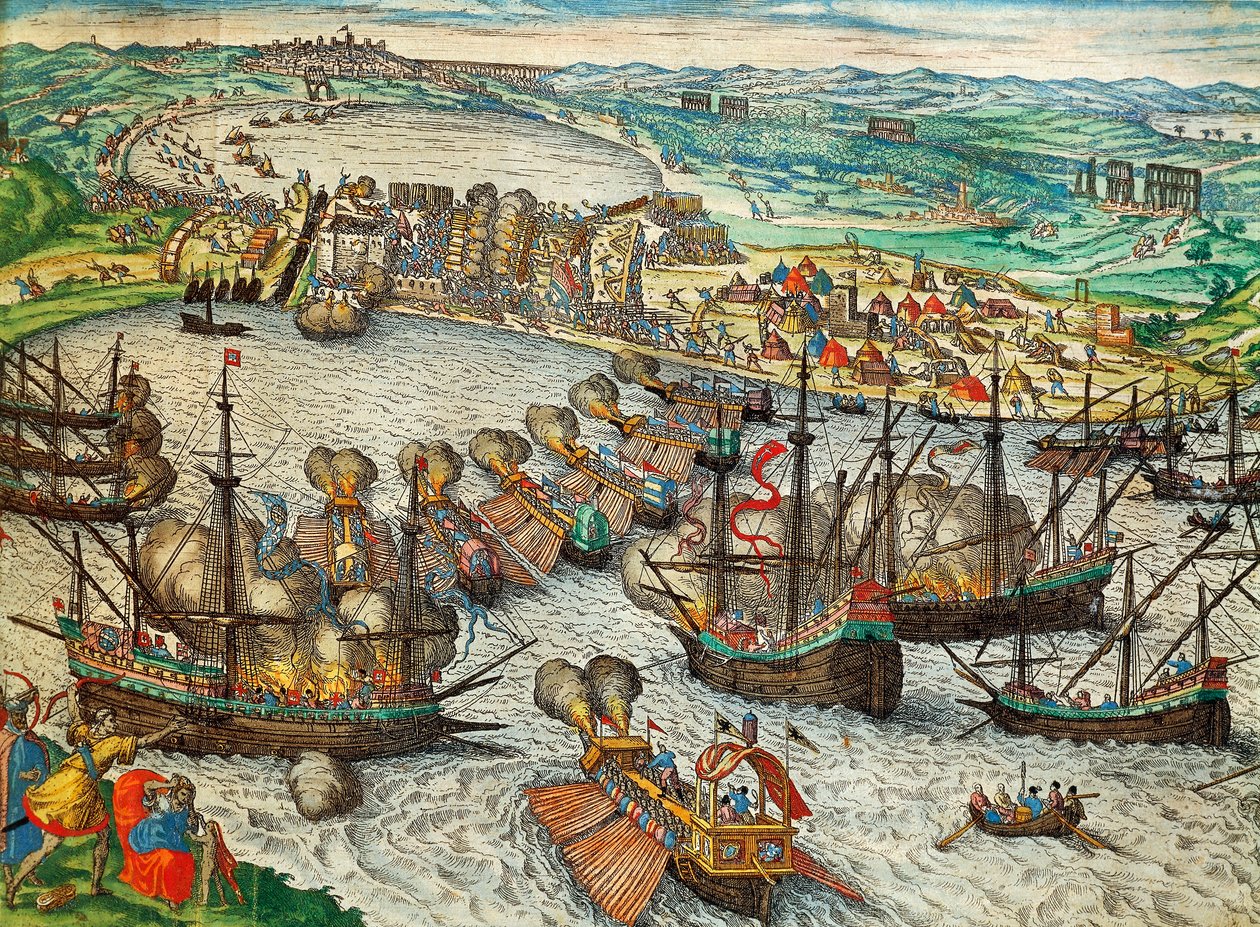 Cattura di La Goulette e Tunisi da parte di Carlo V da Franz Hogenberg