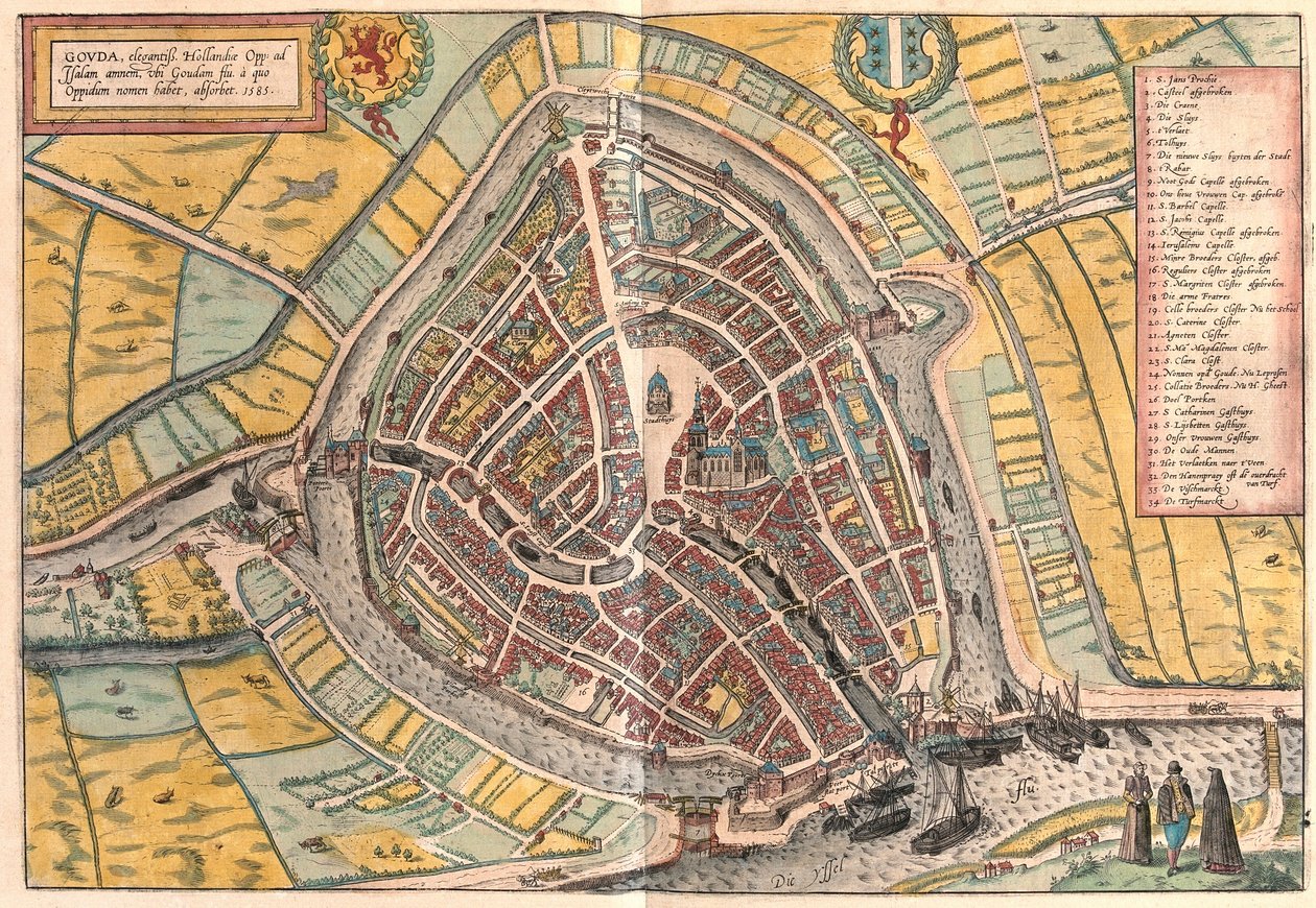 Gouda, Paesi Bassi da Franz Hogenberg