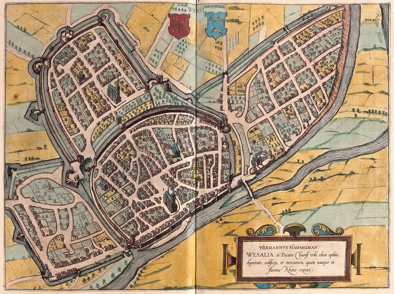 Wesel in Renania Settentrionale-Vestfalia, Germania da Franz Hogenberg