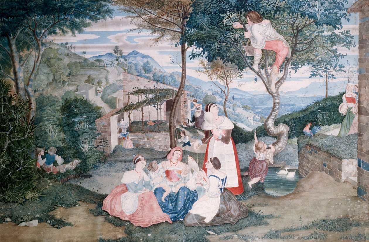 Tedesco: Italienisches Landleben Vita di campagna italiana da Franz Horny