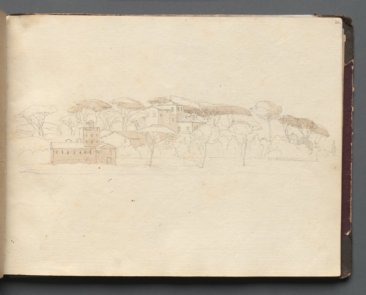 Veduta panoramica romana da Franz Johann Heinrich Nadorp
