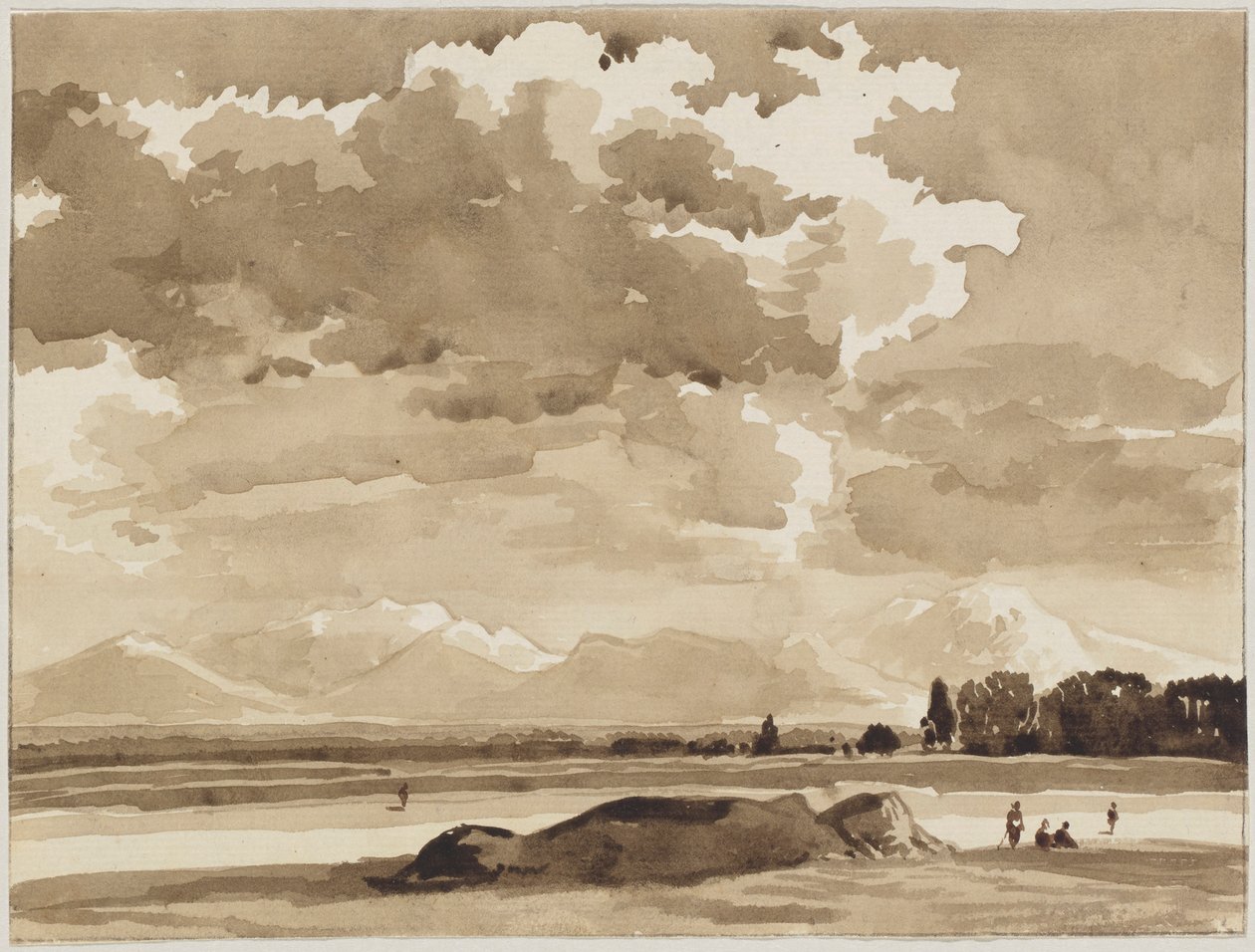 Paesaggio vicino a Kochel da Franz Kobell