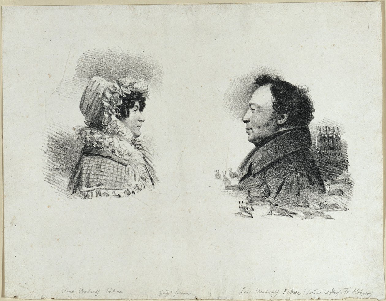 Il consigliere Kühne e sua moglie da Franz Krüger