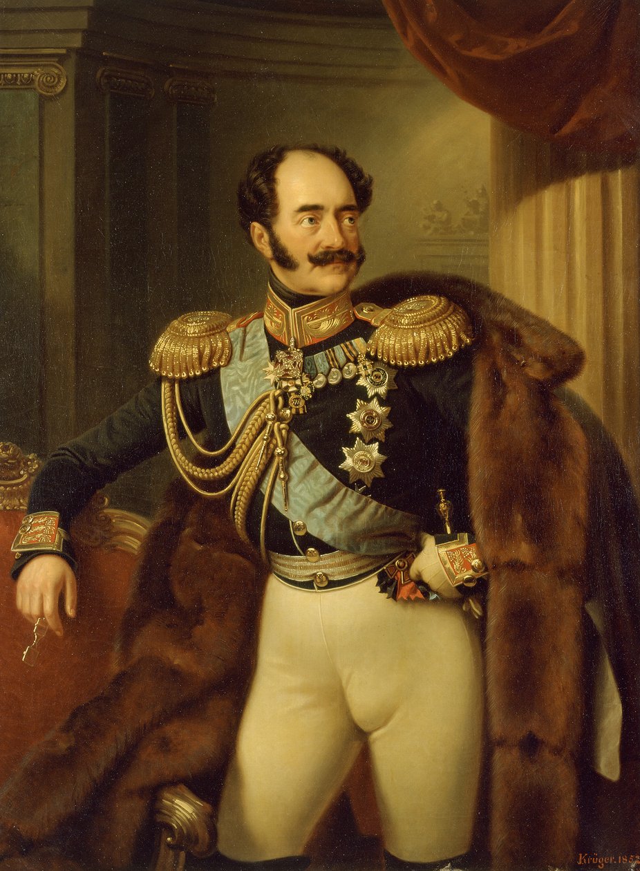 Ritratto del conte Adlerberg da Franz Krüger