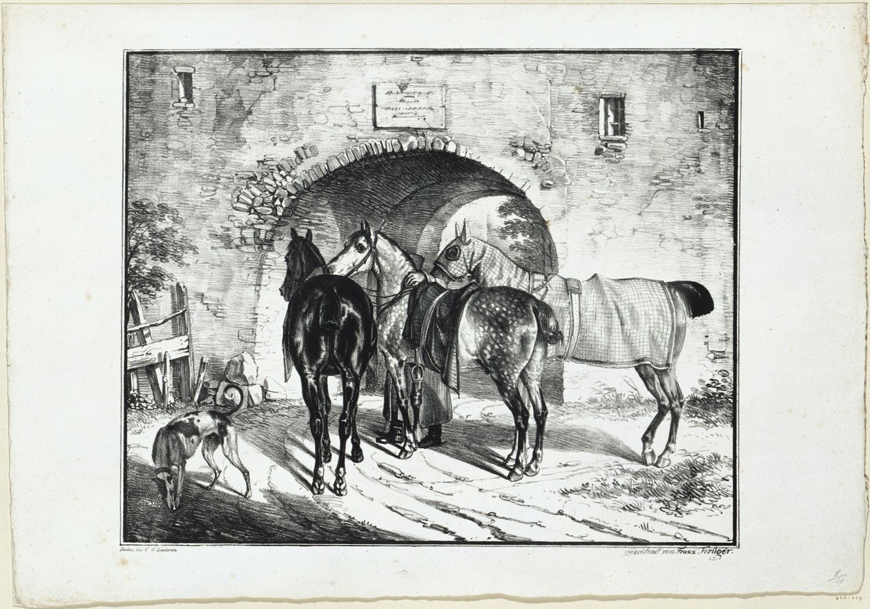 Tre cavalli sul viale d