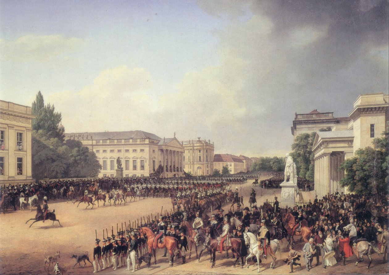 Tedesco: Sfilata in Opernplatz a Berlino Sfilata in Opernplatz da Franz Krüger