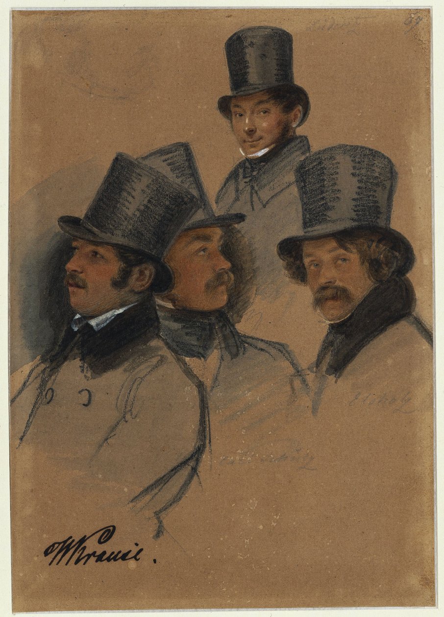 Ludwig Elsholtz, Wilhelm Krause, Karl Friedrich G. Lüderitz, Karl Friedrich Schulz da Franz Krüger