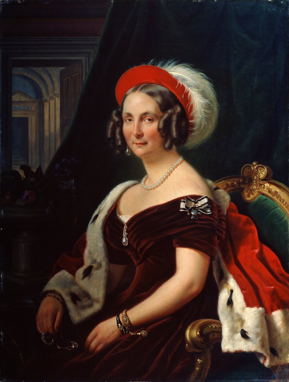 Ritratto della regina Federica di Hannover, 1778-1841, XIX secolo da Franz Krüger