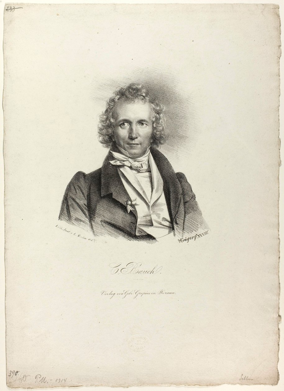 Ritratto dello scultore Rauch da Franz Krüger