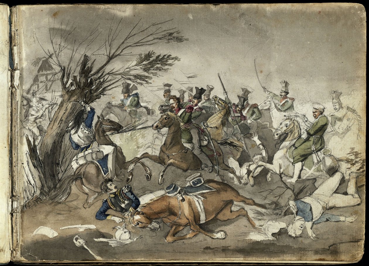 Scena di battaglia da Franz Krüger