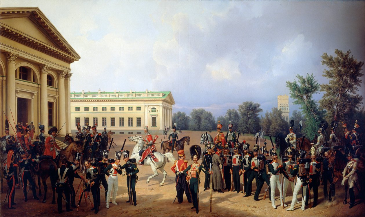 La Guardia Imperiale Russa a Tsarskoye Selo nel 1832, 1841 da Franz Krüger