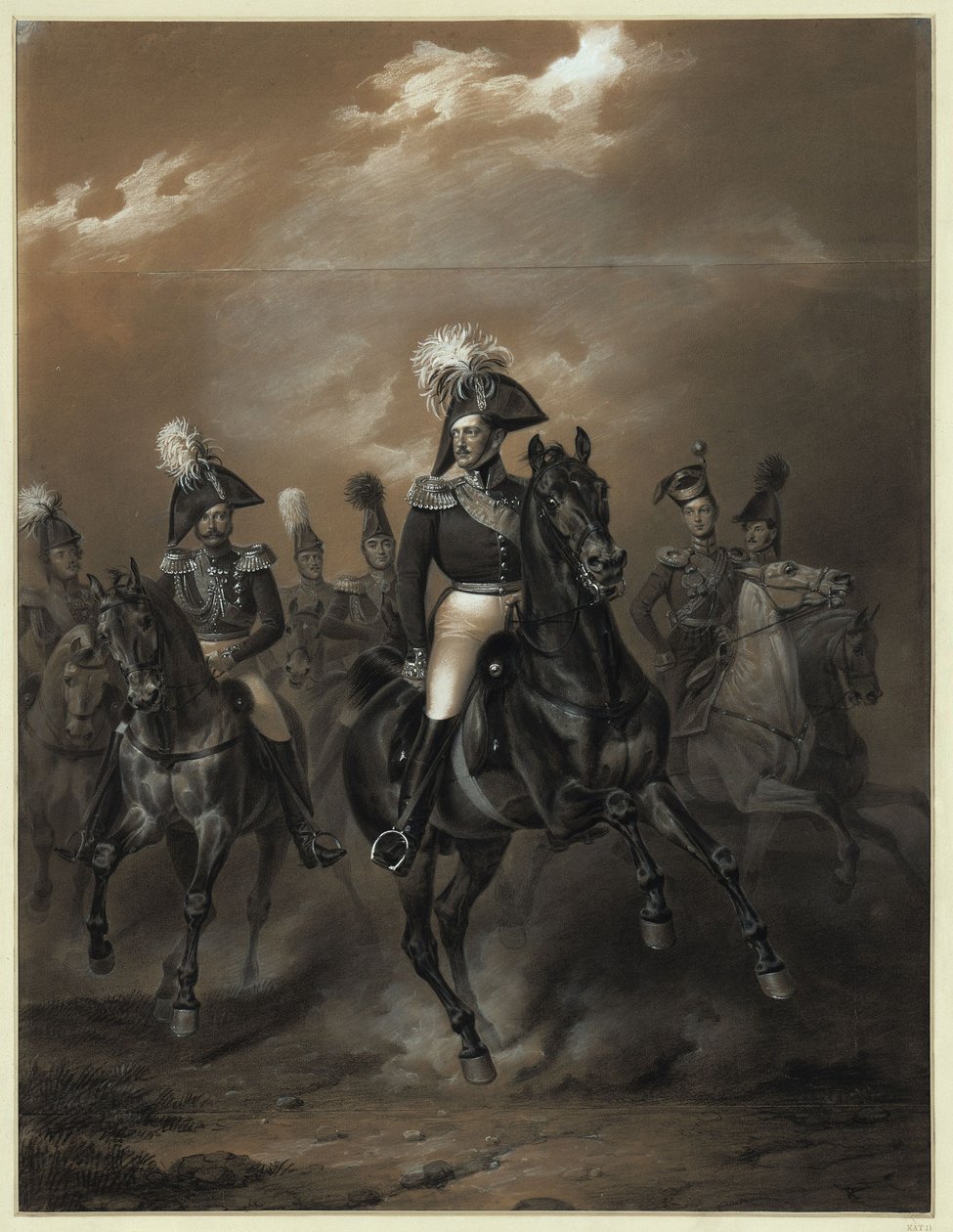Lo zar Nicola I con il suo seguito da Franz Krüger