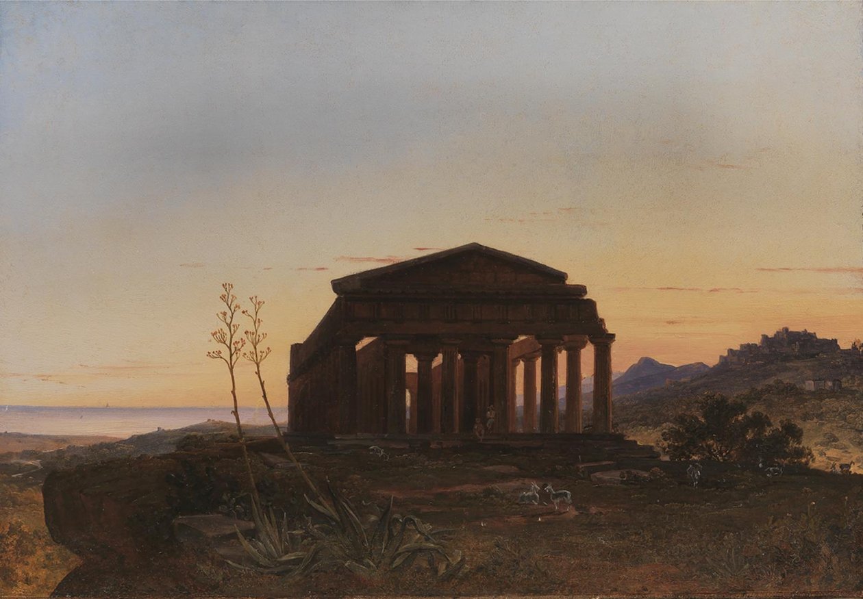 Il Tempio della Concordia a Girgenti da Franz Ludwig Catel