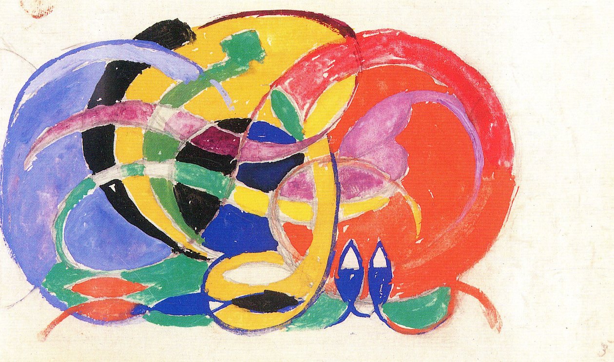 Composizione astratta da Franz Marc