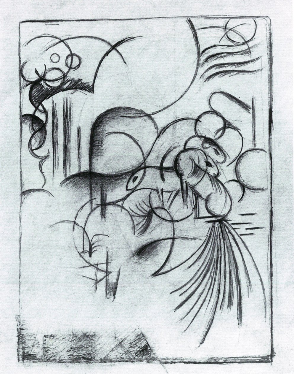 Composizione astratta da Franz Marc