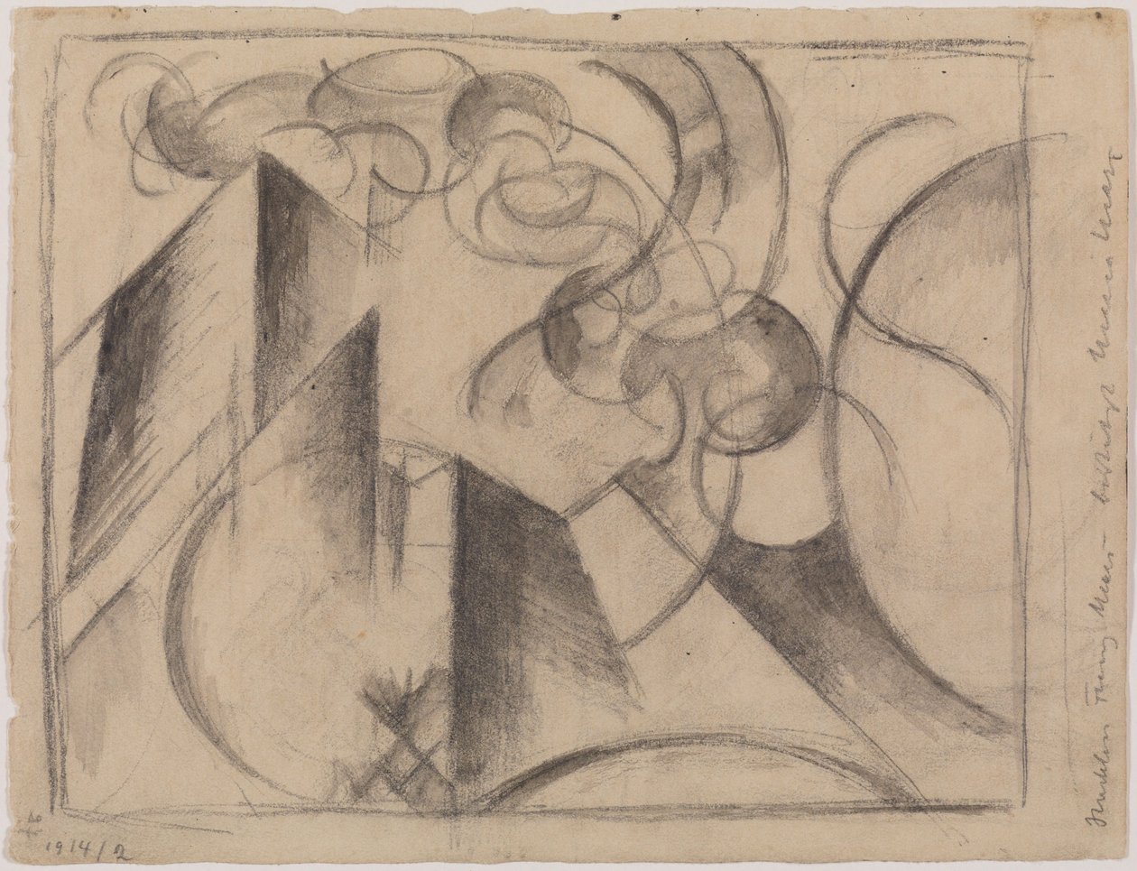 Disegno astratto da Franz Marc