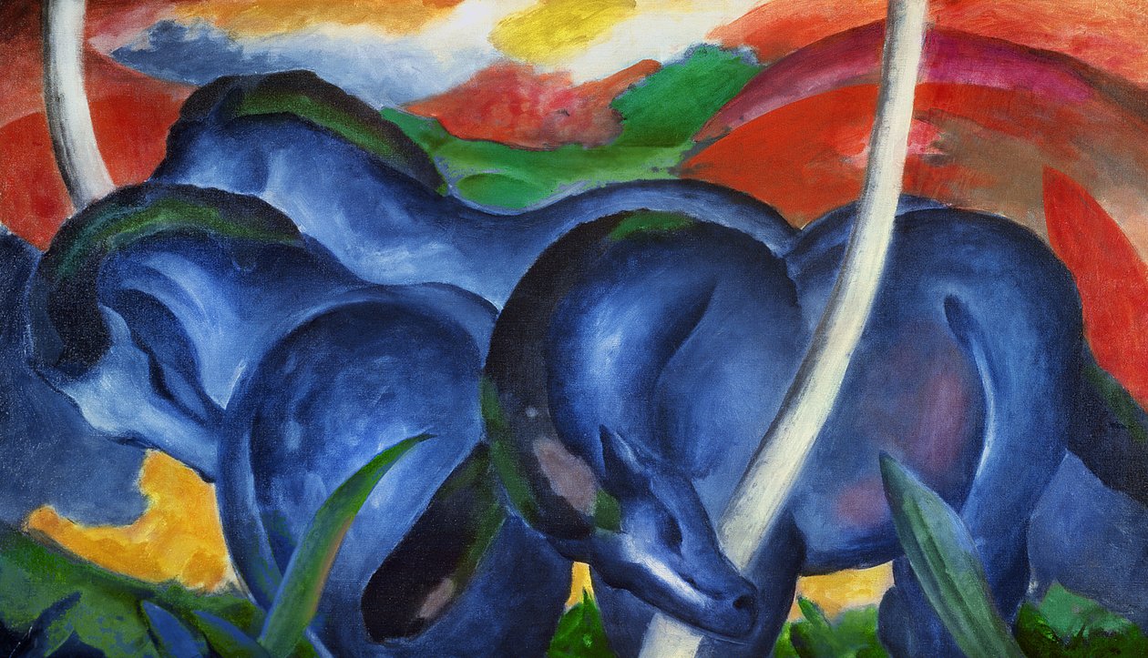 Grandi cavalli blu da Franz Marc