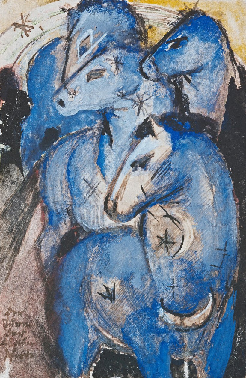 Der Turm der blauen Pferde da Franz Marc