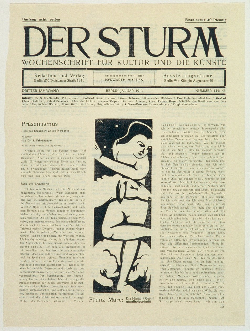 La pastorella da Franz Marc
